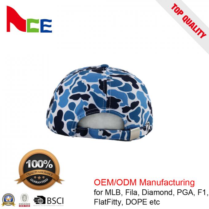 Camo druckte Baseballmützen Soem-/ODM-Sport-Hüte ACE-Headwear