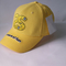 Zitronengelber Karikatur-Sport der Stickerei-3D/Applikation Baseball-Mütze bedeckt den Unisex Hut mit einer Kappe