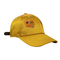 Schöne gelbe Satin-Baseballmütze, Stadt-Sport-Kappen für Sonnenschutz