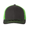 Gorras trägt 6 Platten löschen einfachen grünen Fernlastfahrer Mesh Caps zur Schau